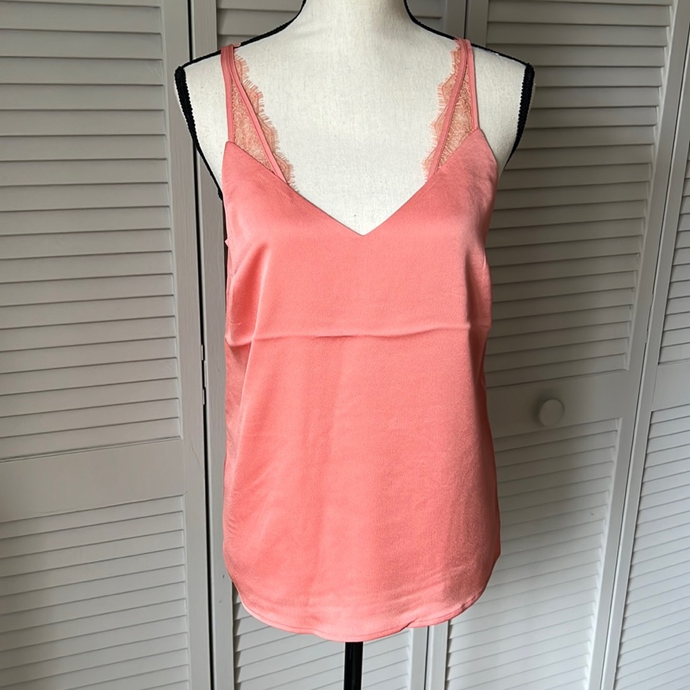 NWT Silky camisole lace detail Sz S